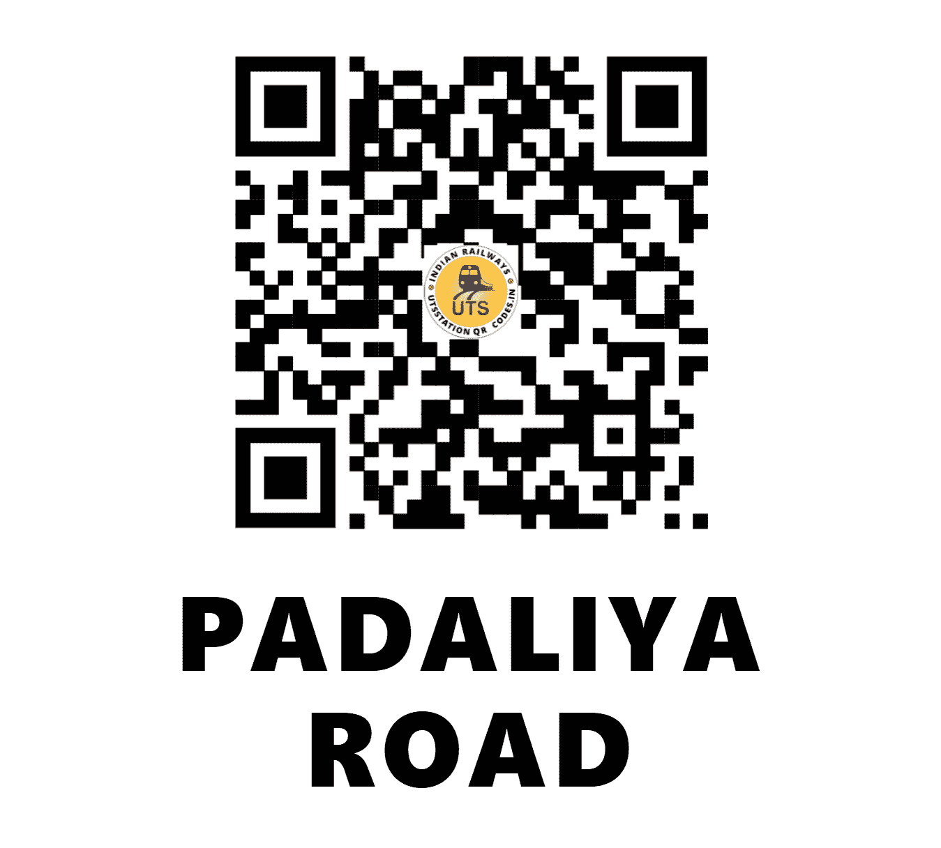 UTS QR Code for PADALIYA ROAD - PLRD (WR - GUJARAT)