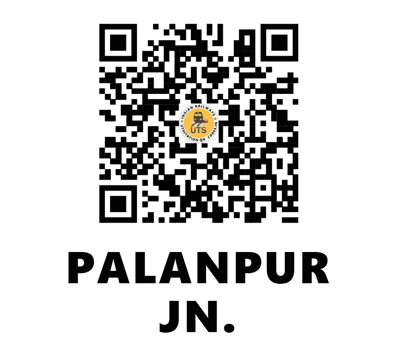 UTS QR Code for PALANPUR JN. - PNU (WR - GUJARAT)