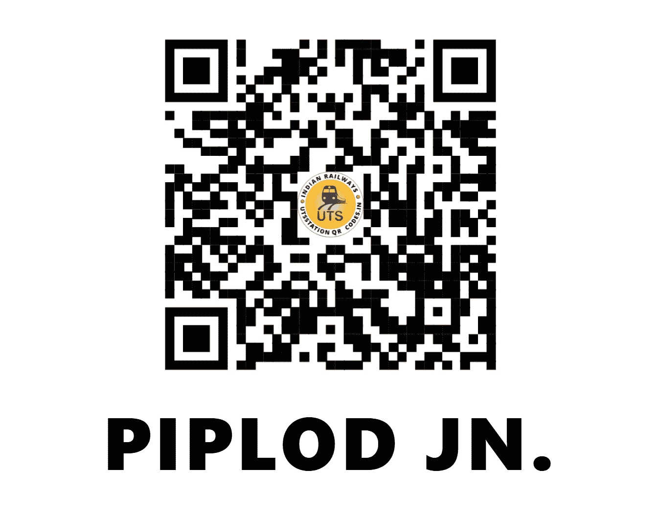 UTS QR Code for PIPLOD JN. - PPD (WR - GUJARAT)