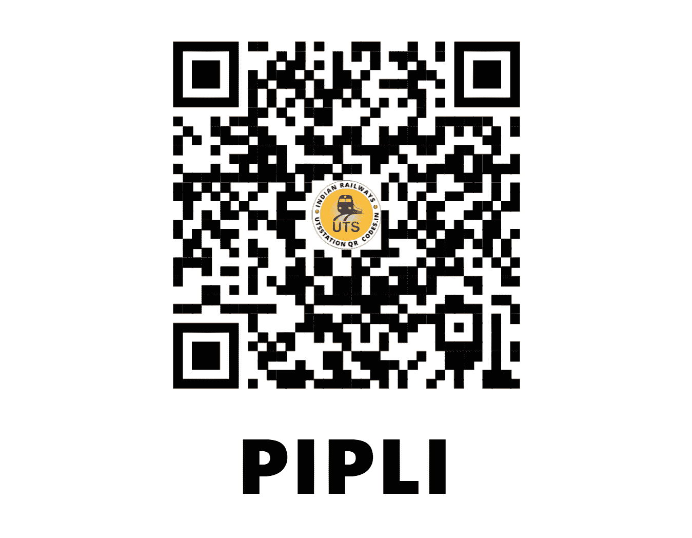 UTS QR Code for PIPLI - PPLI (WR - GUJARAT)