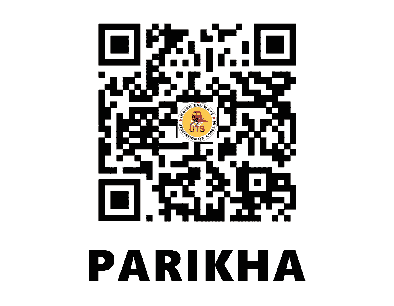 UTS QR Code for PARIKHA - PRKA (WR - GUJARAT)