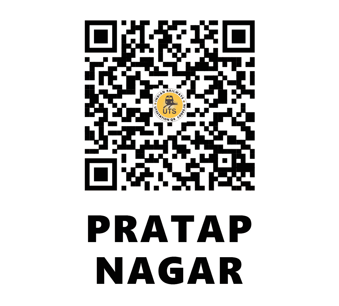 UTS QR Code for PRATAP NAGAR - PRTN (WR - GUJARAT)