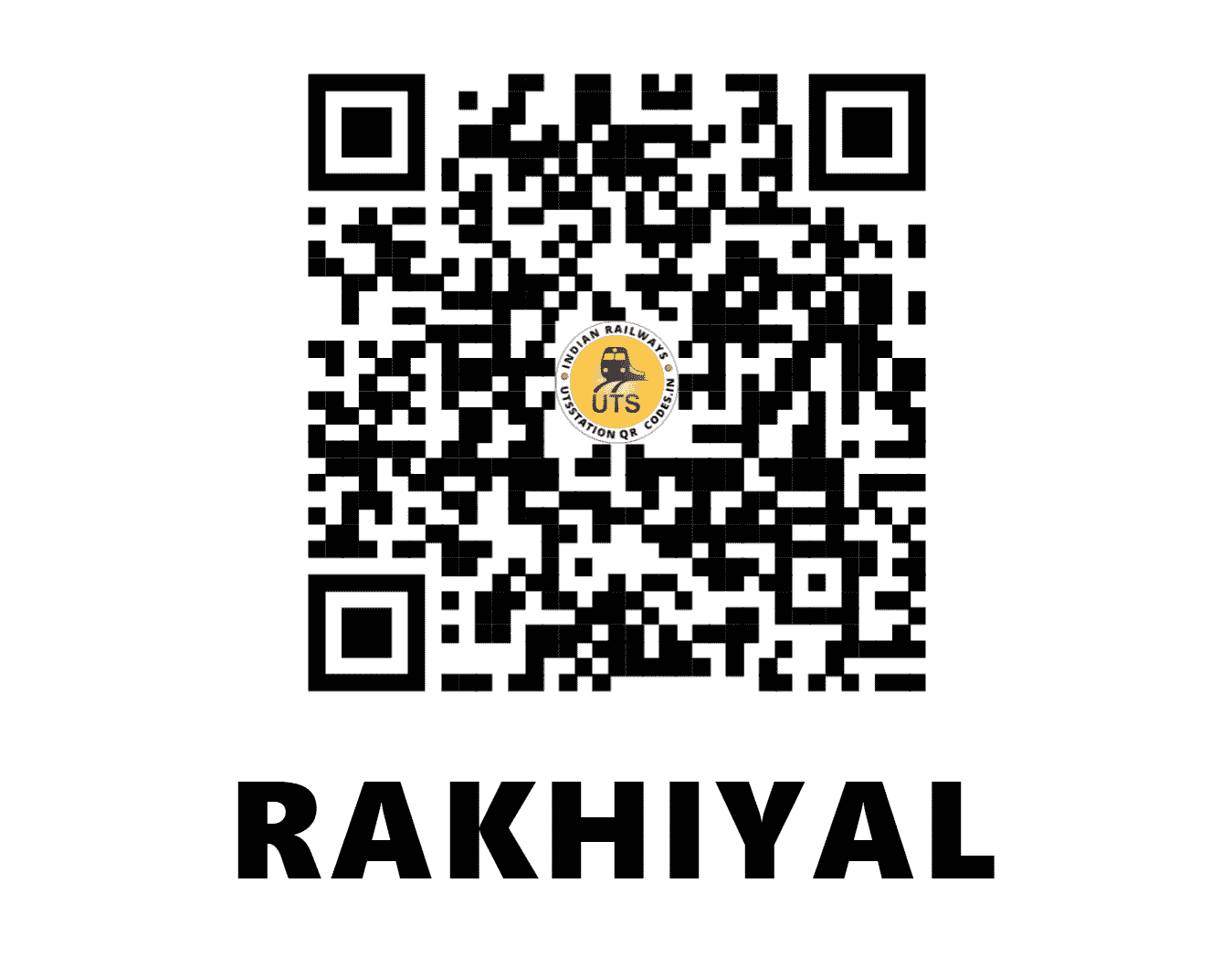 UTS QR Code for RAKHIYAL - RKH (WR - GUJARAT)