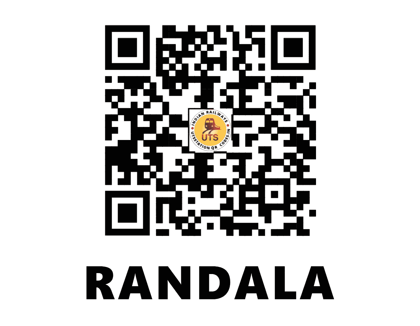 UTS QR Code for RANDALA - RLD (WR - GUJARAT)