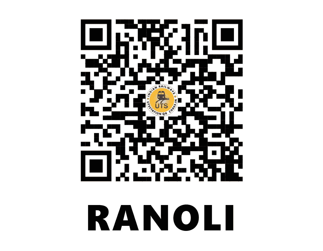 UTS QR Code for RANOLI - RNO (WR - GUJARAT)