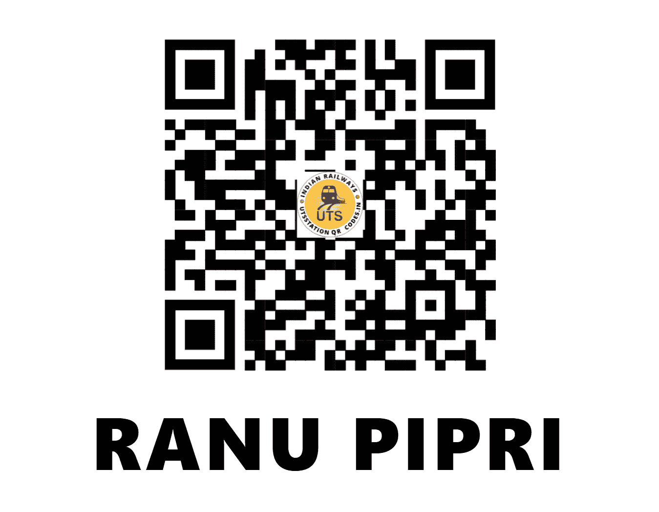 UTS QR Code for RANU PIPRI - RPP (WR - GUJARAT)