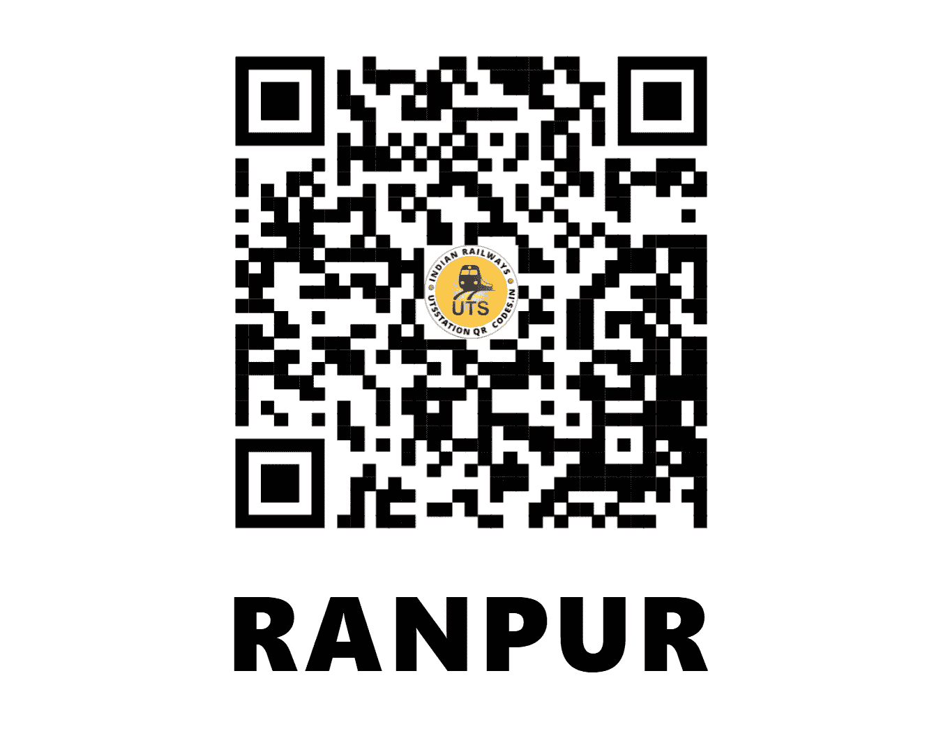 UTS QR Code for RANPUR - RUR (WR - GUJARAT)