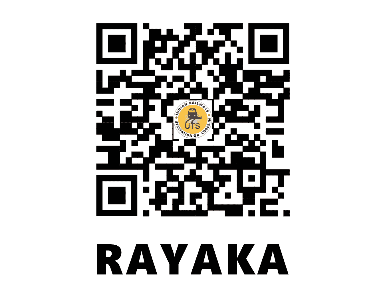 UTS QR Code for RAYAKA - RY (WR - GUJARAT)