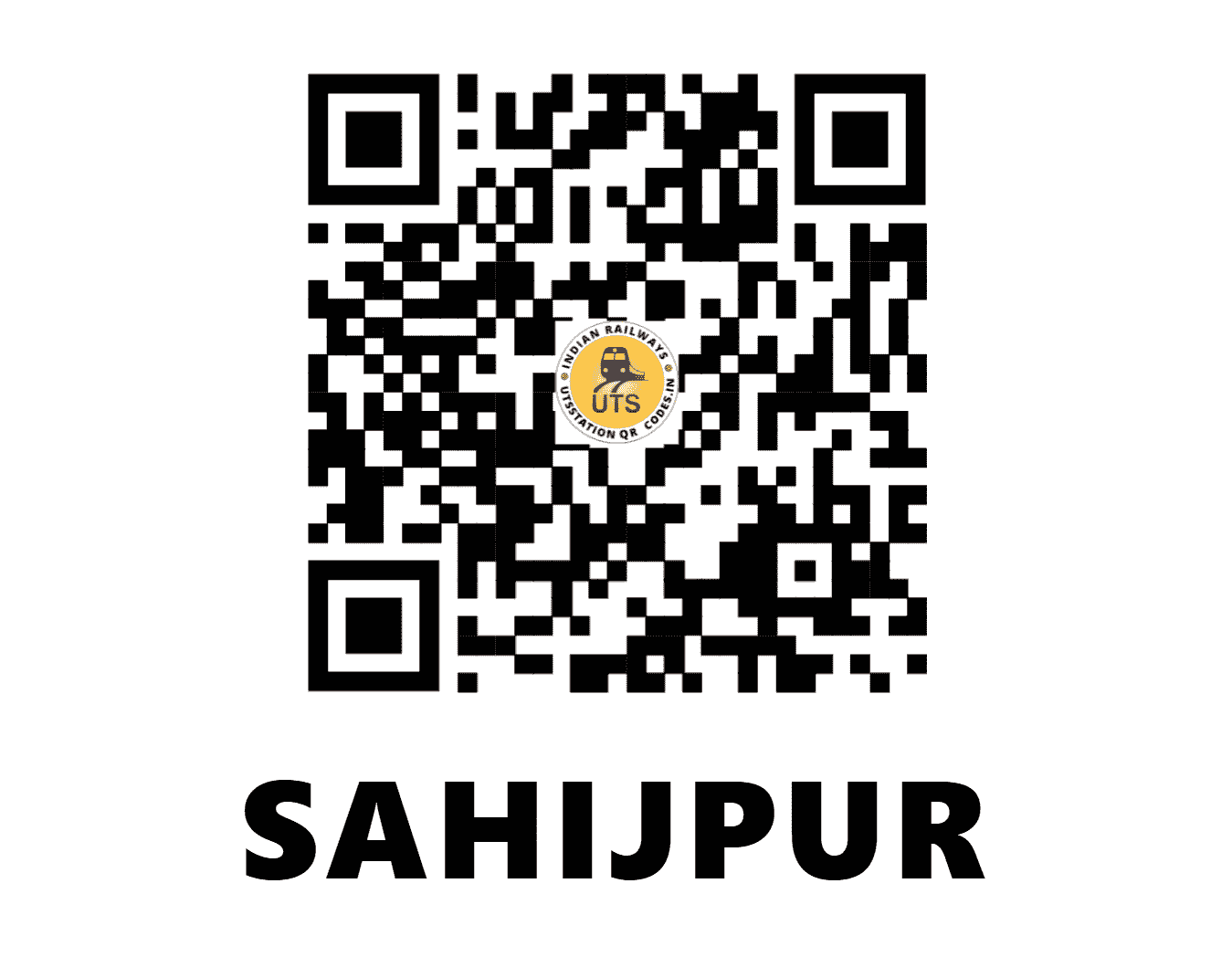 UTS QR Code for SAHIJPUR - SAHP (WR - GUJARAT)