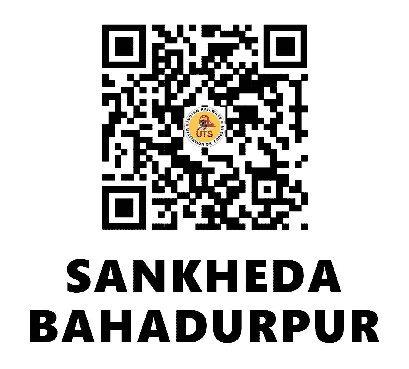 UTS QR Code for SANKHEDA BAHADURPUR - SAK (WR - GUJARAT)