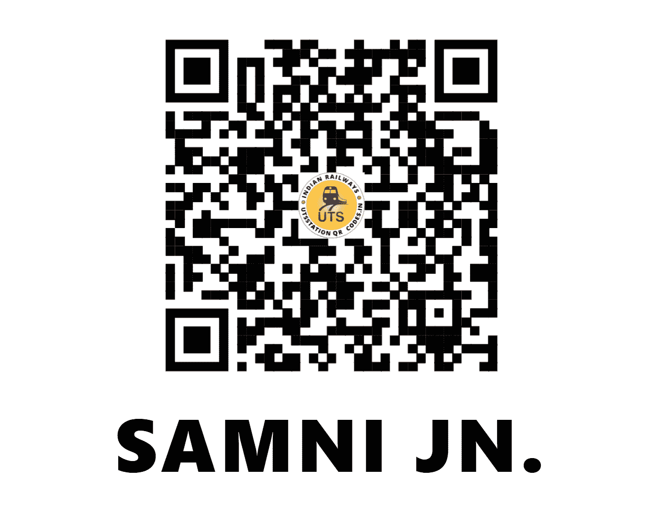 UTS QR Code for SAMNI JN. - SAMN (WR - GUJARAT)