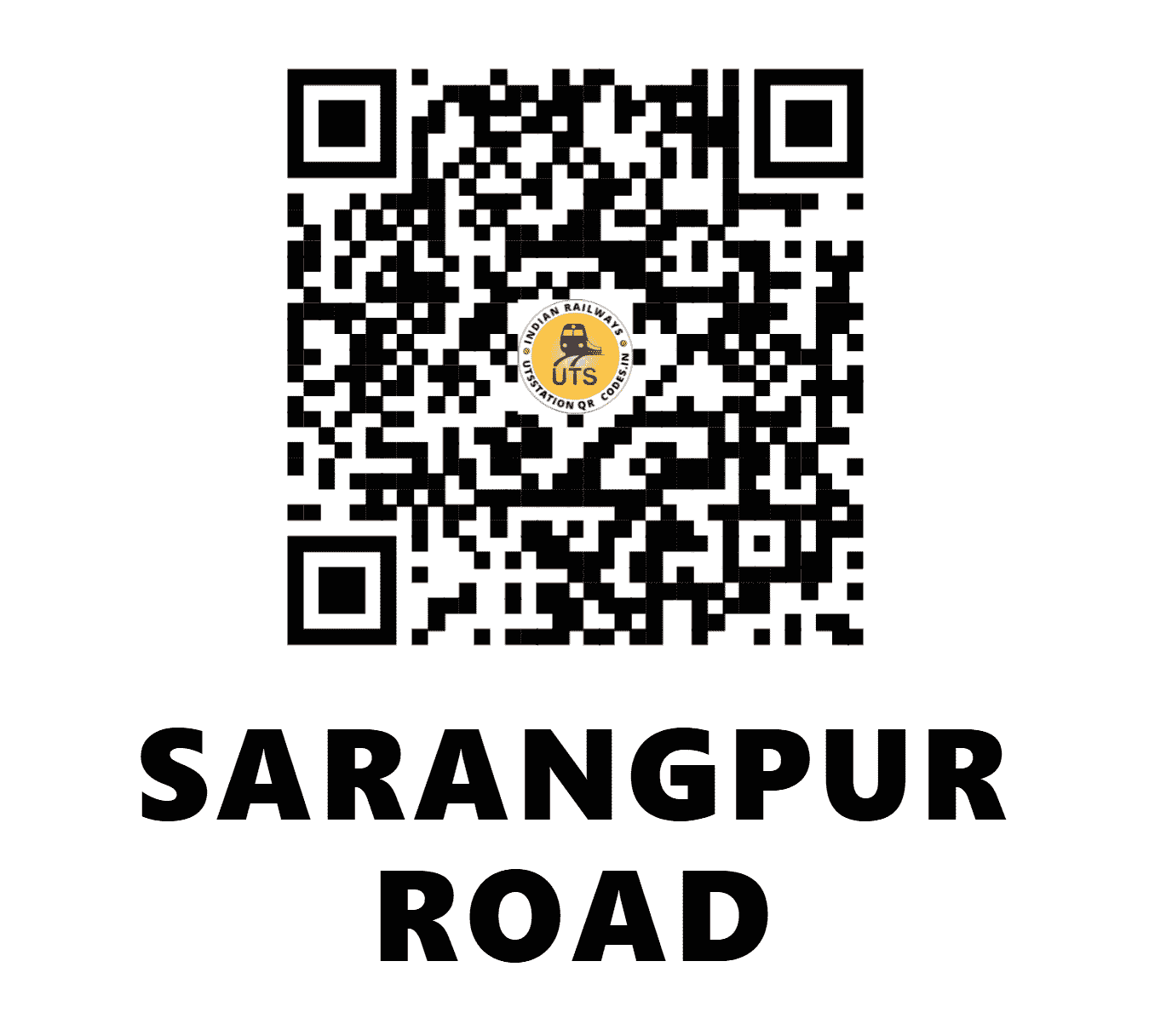 UTS QR Code for SARANGPUR ROAD - SAPR (WR - GUJARAT)