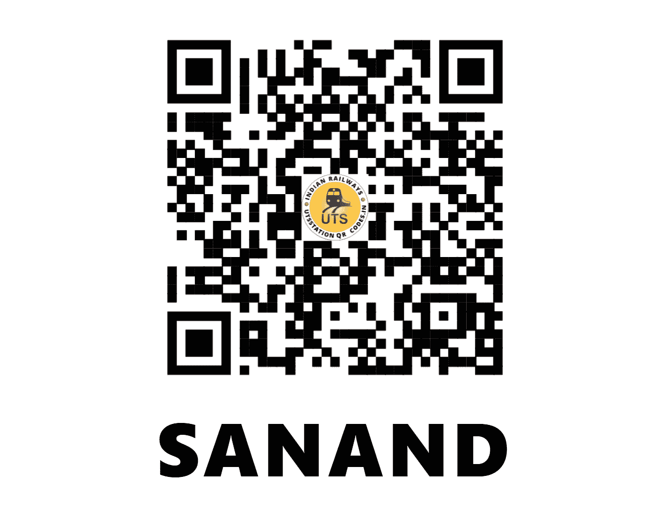 UTS QR Code for SANAND - SAU (WR - GUJARAT)