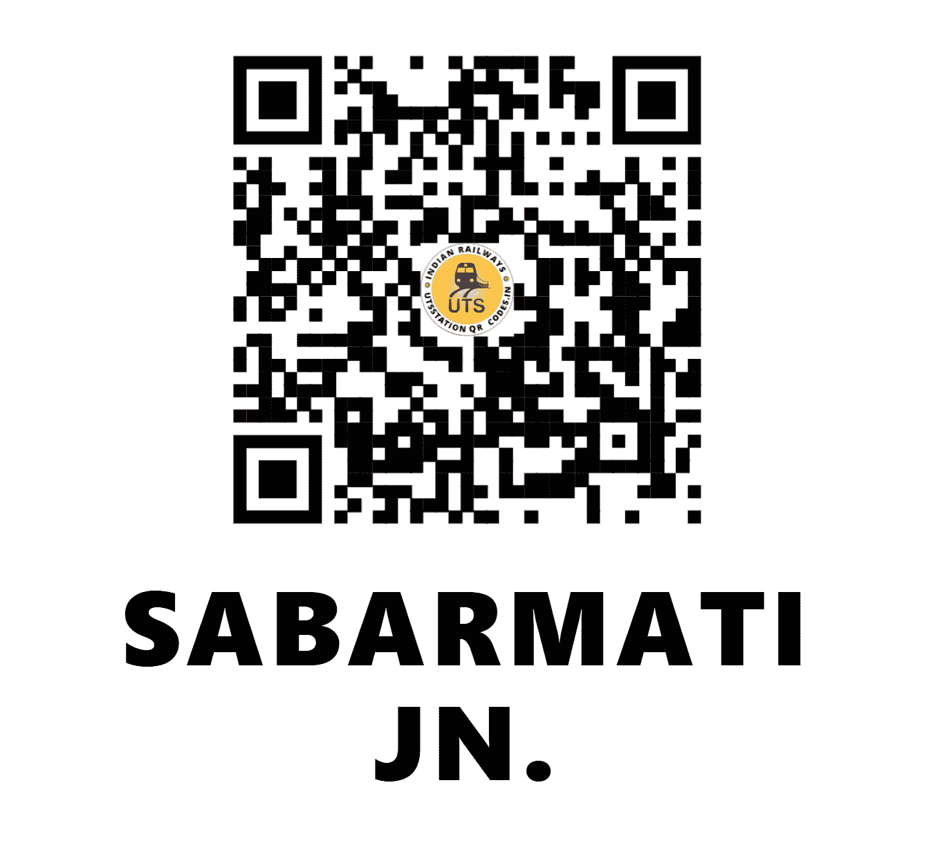 UTS QR Code for SABARMATI JN. - SBI (WR - GUJARAT)