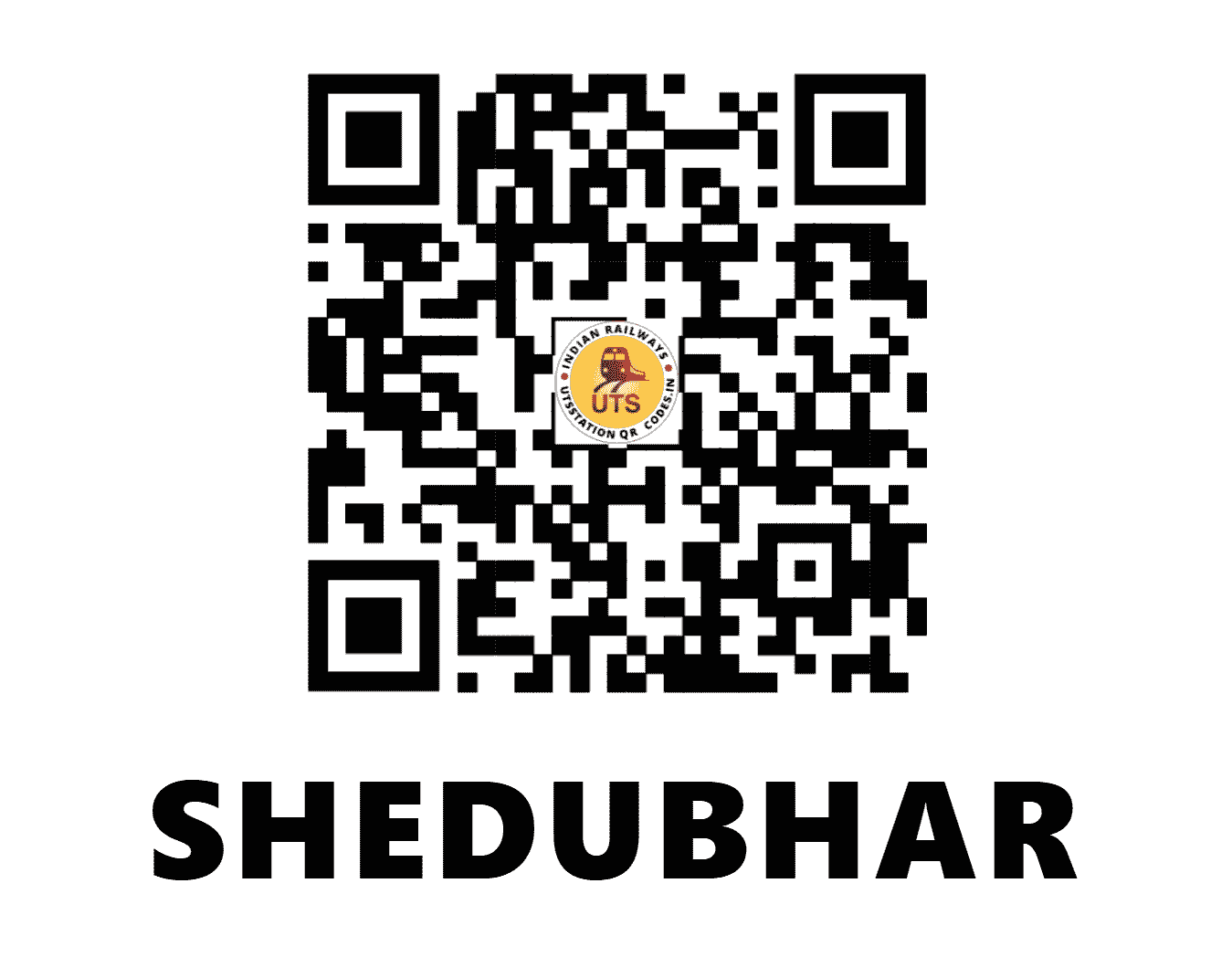 UTS QR Code for SHEDUBHAR - SDBR (WR - GUJARAT)