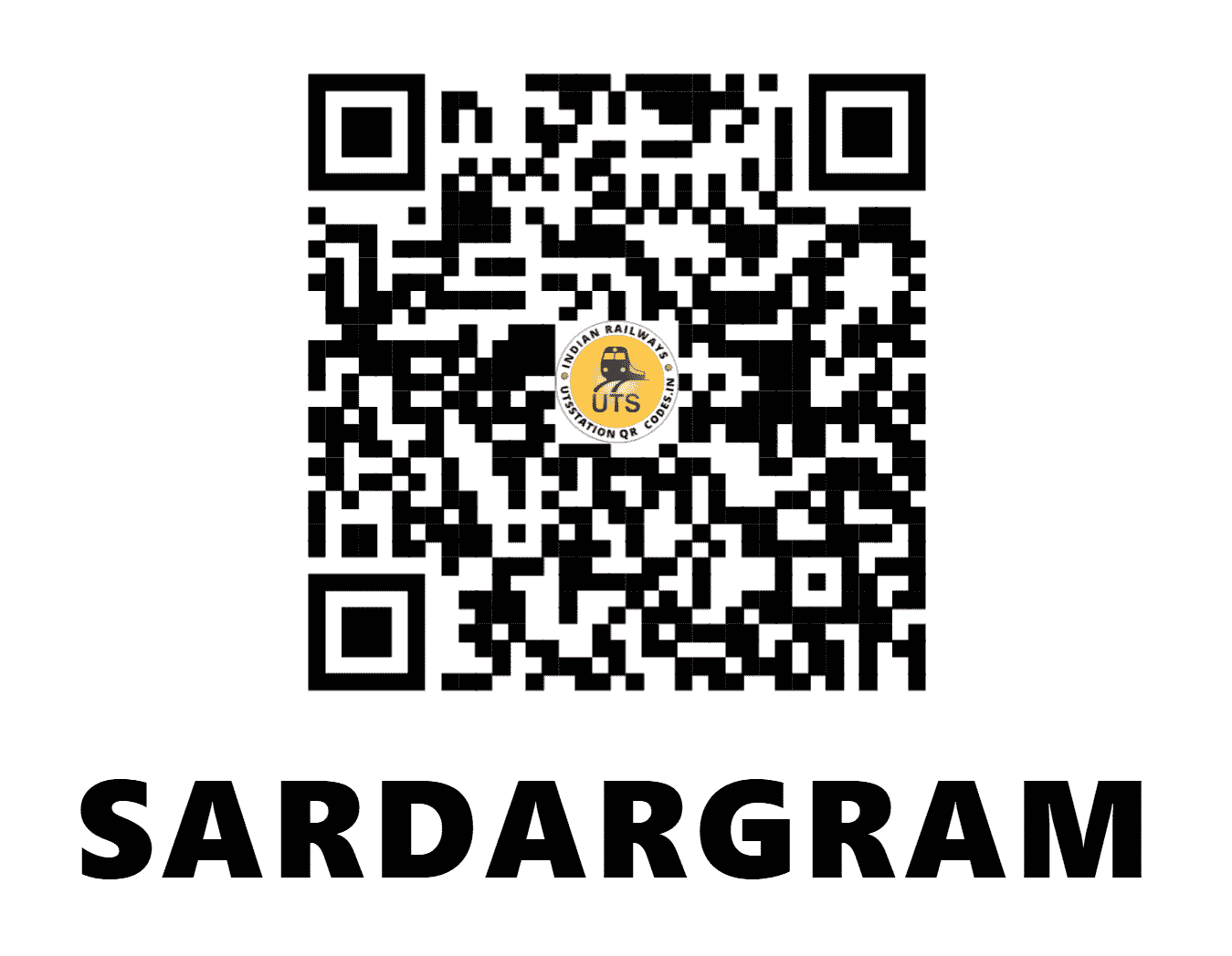 UTS QR Code for SARDARGRAM - SDGM (WR - GUJARAT)