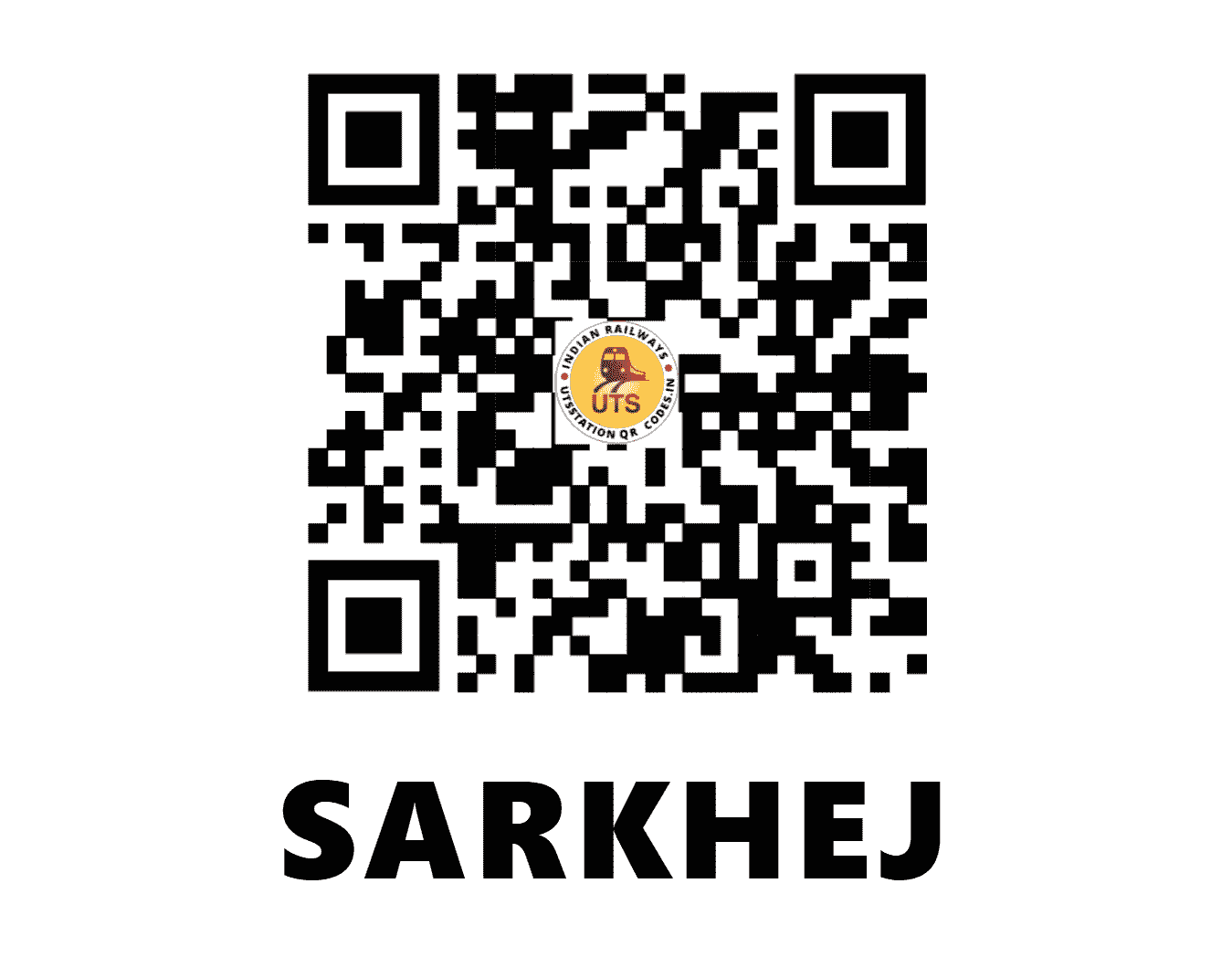 UTS QR Code for SARKHEJ - SEJ (WR - GUJARAT)