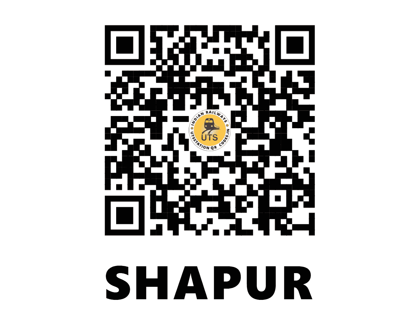 UTS QR Code for SHAPUR - SHH (WR - GUJARAT)