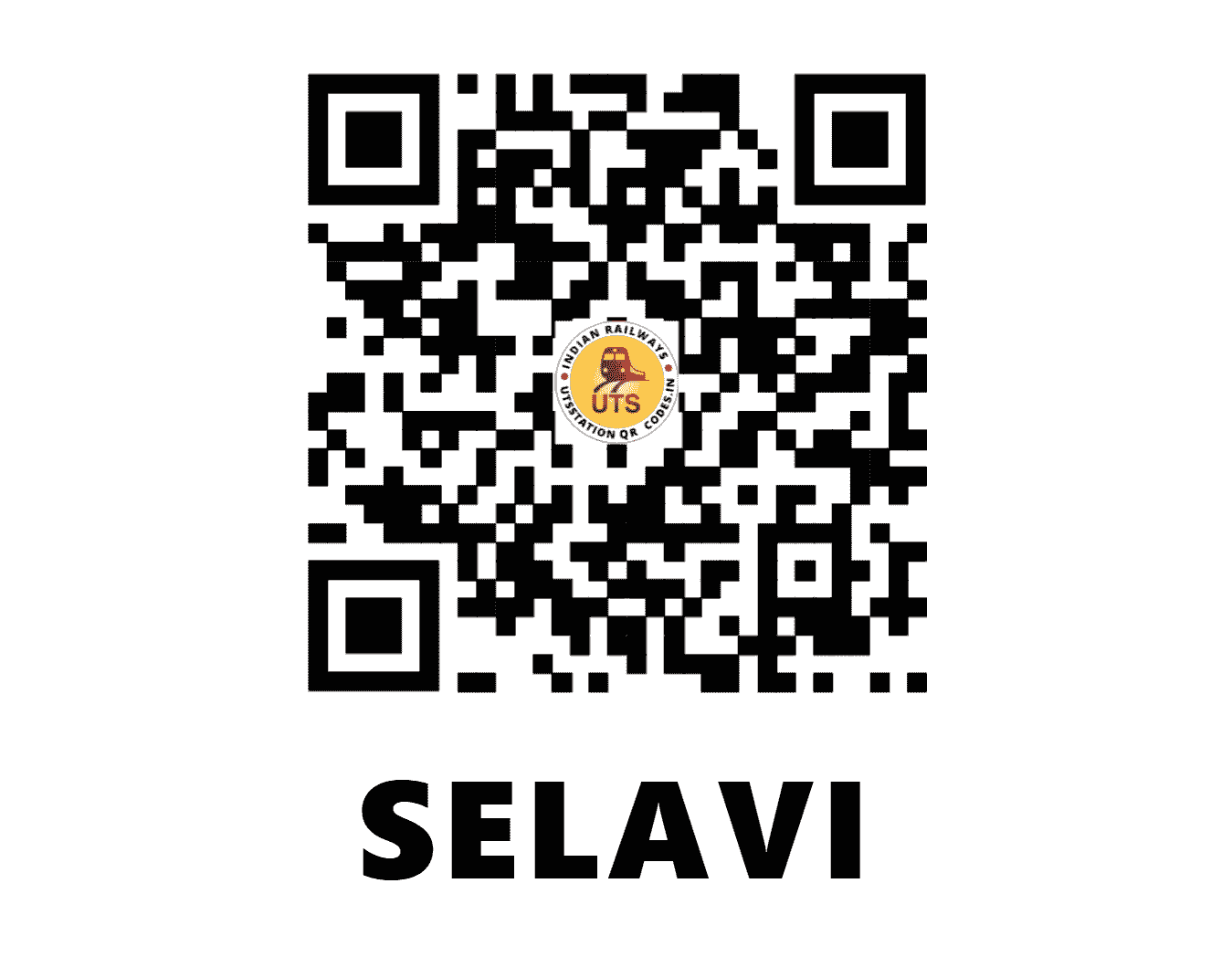 UTS QR Code for SELAVI - SHLV (WR - GUJARAT)