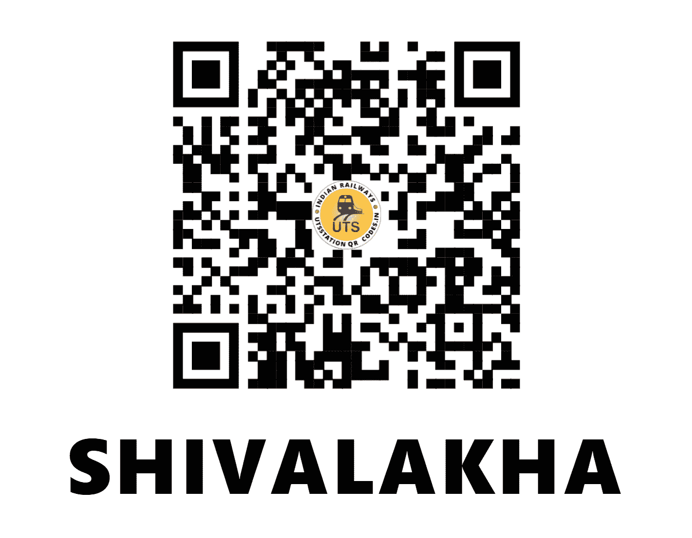 UTS QR Code for SHIVALAKHA - SIA (WR - GUJARAT)