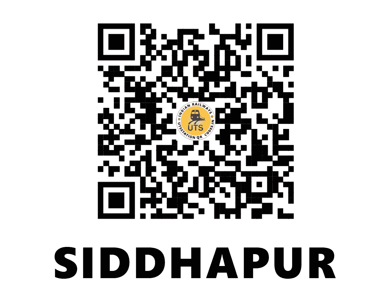 UTS QR Code for SIDDHAPUR - SID (WR - GUJARAT)