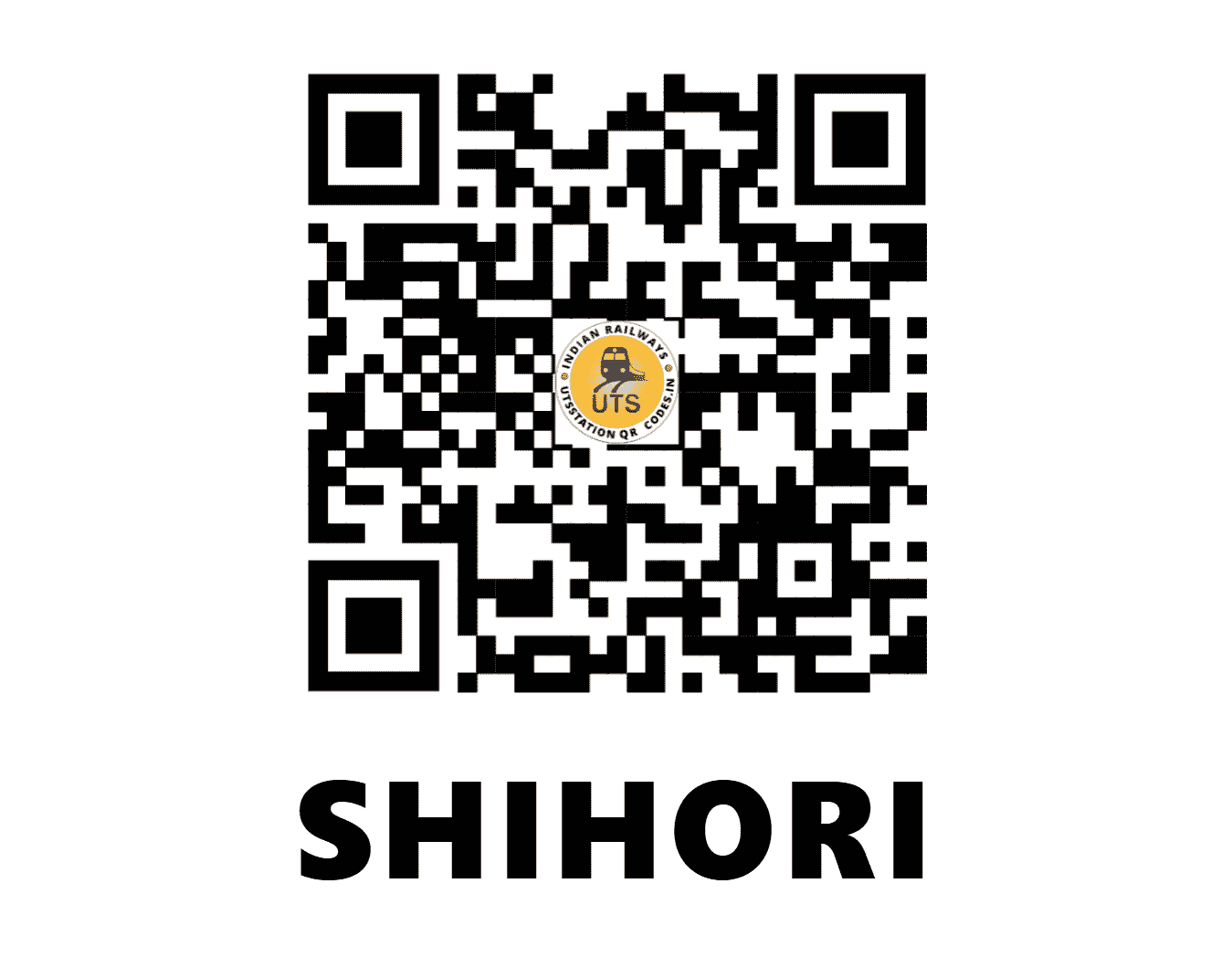 UTS QR Code for SHIHORI - SIHI (WR - GUJARAT)