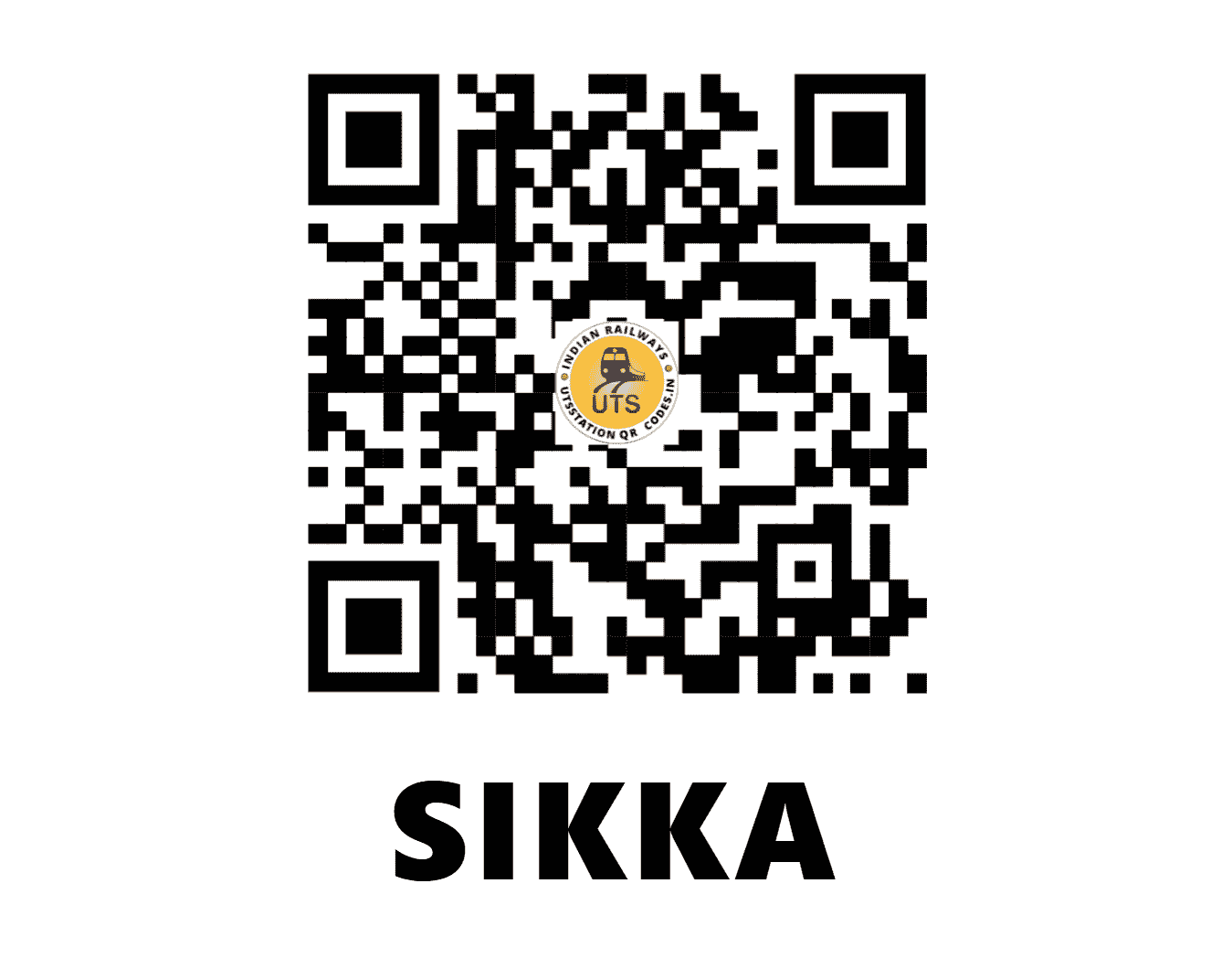 UTS QR Code for SIKKA - SIKA (WR - GUJARAT)