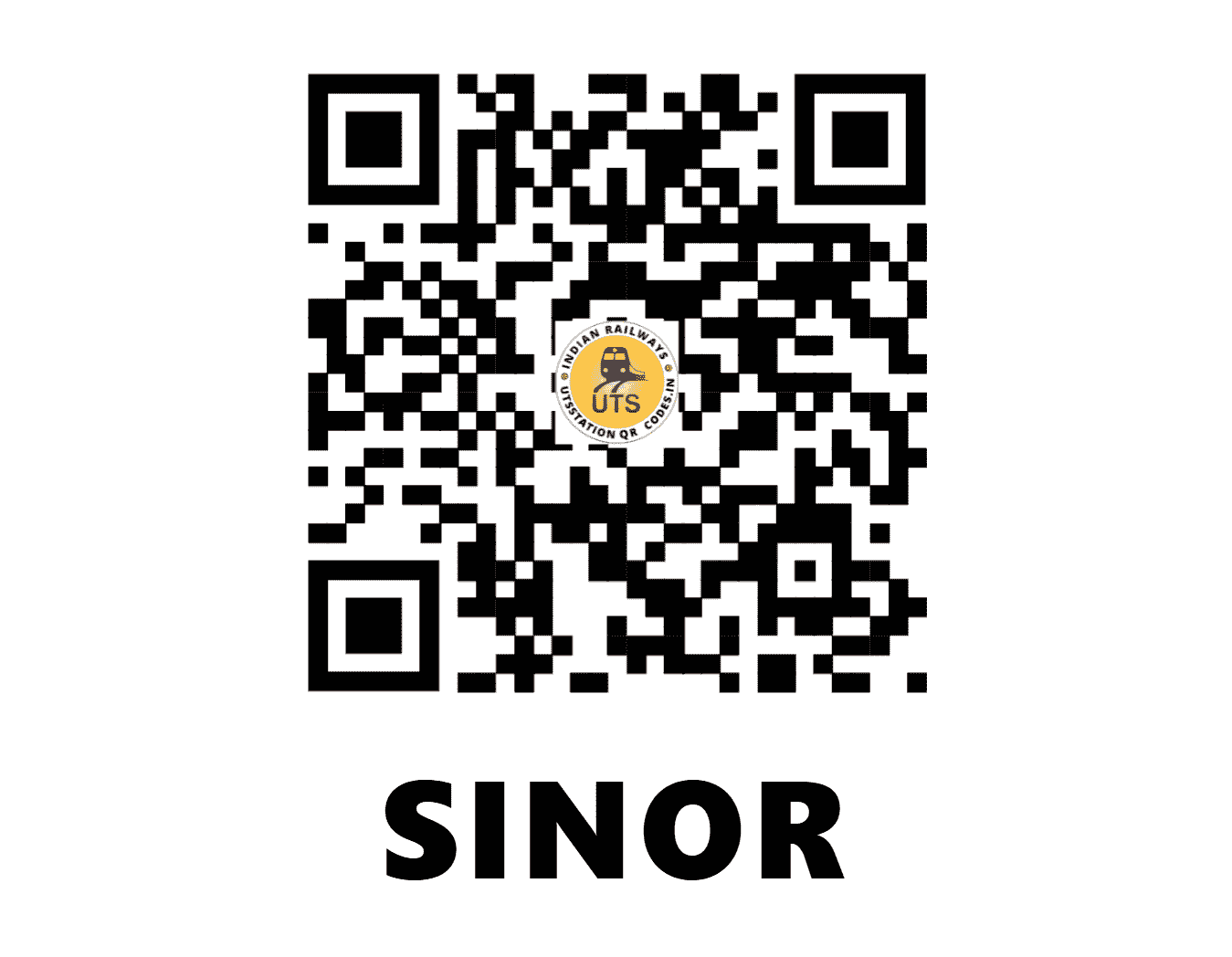UTS QR Code for SINOR - SINR (WR - GUJARAT)