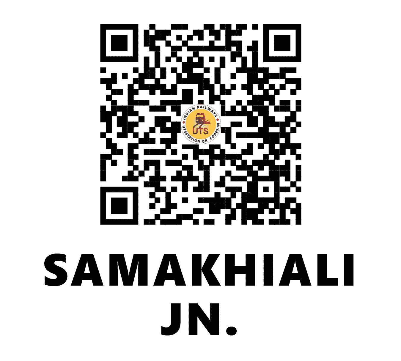 UTS QR Code for SAMAKHIALI JN. - SIOB (WR - GUJARAT)