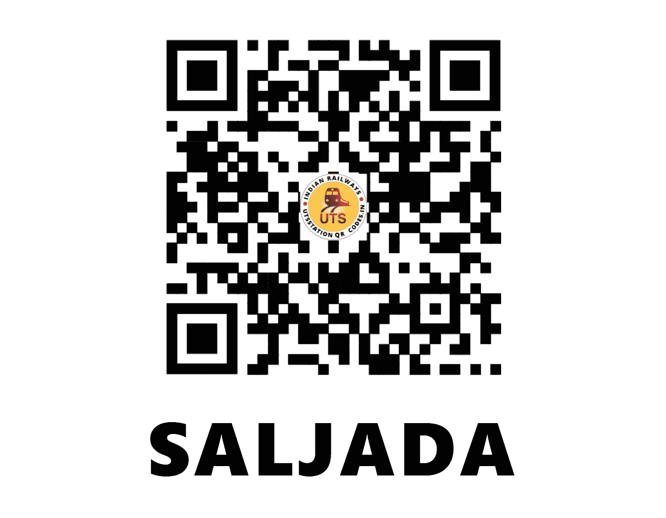 UTS QR Code for SALJADA - SJD (WR - GUJARAT)