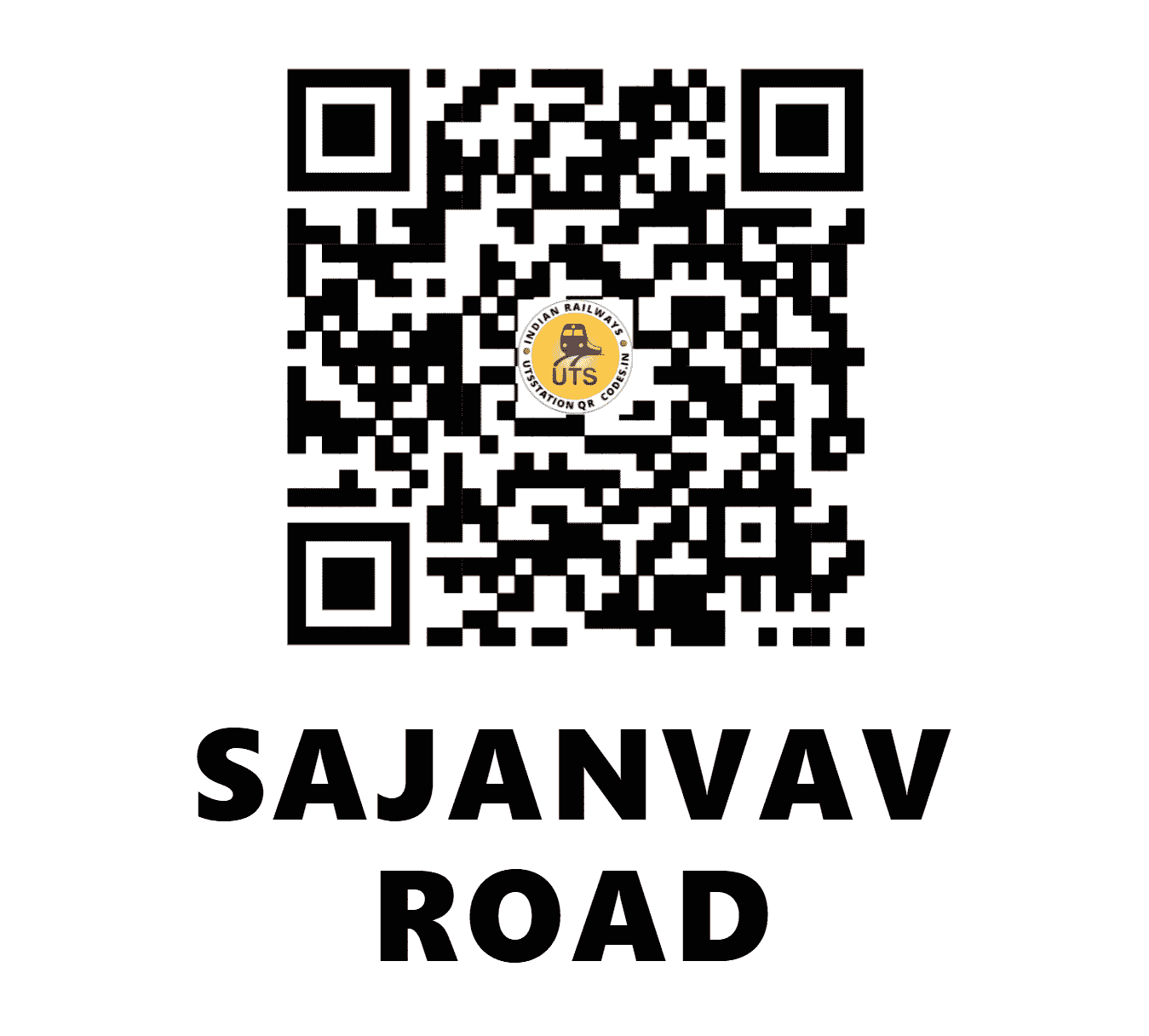 UTS QR Code for SAJANVAV ROAD - SJF (WR - GUJARAT)