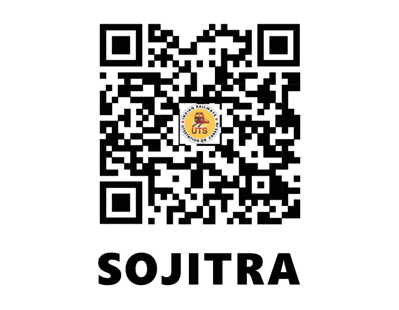 UTS QR Code for SOJITRA - SJTR (WR - GUJARAT)