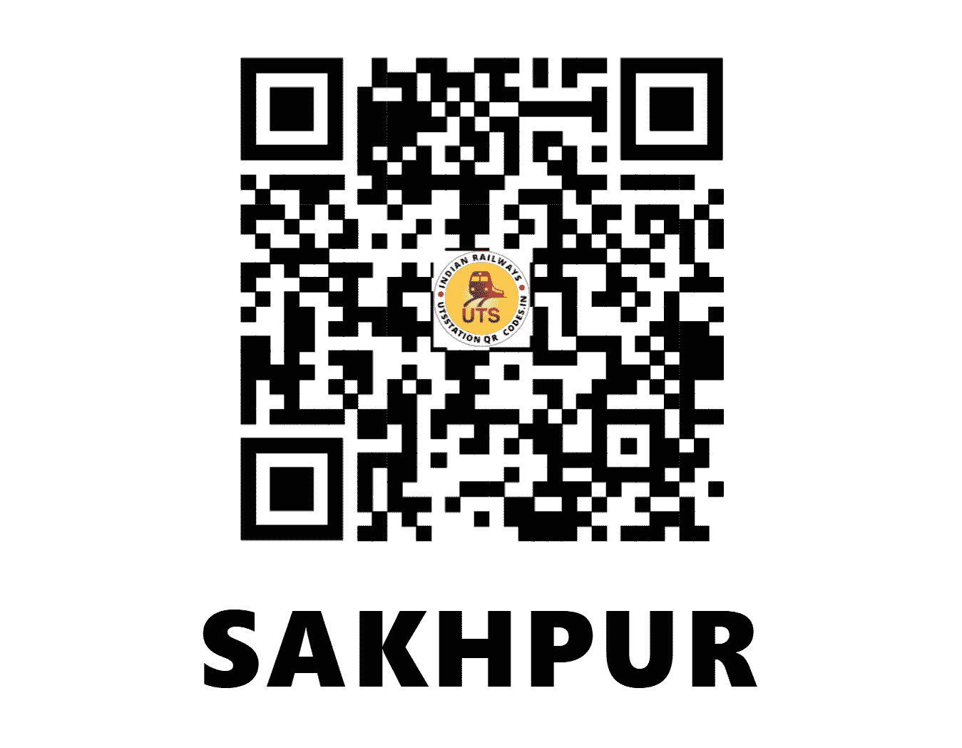 UTS QR Code for SAKHPUR - SKR (WR - GUJARAT)