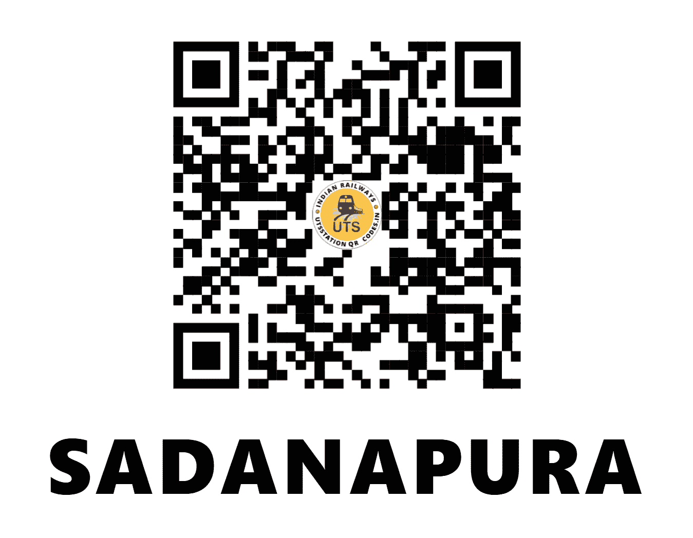 UTS QR Code for SADANAPURA - SNA (WR - GUJARAT)