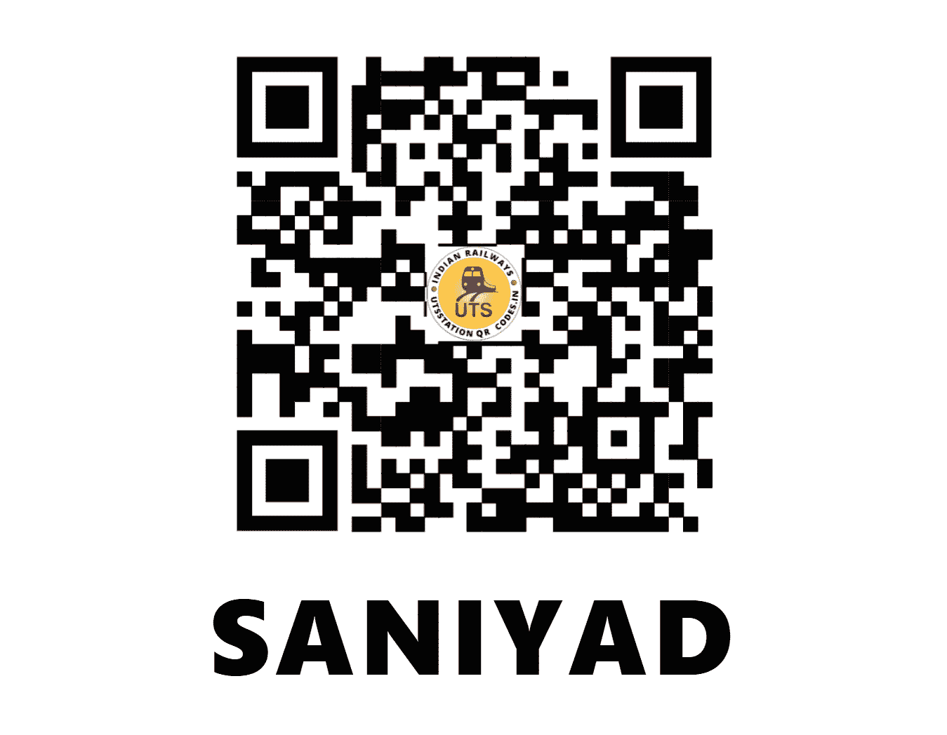 UTS QR Code for SANIYAD - SNAD (WR - GUJARAT)