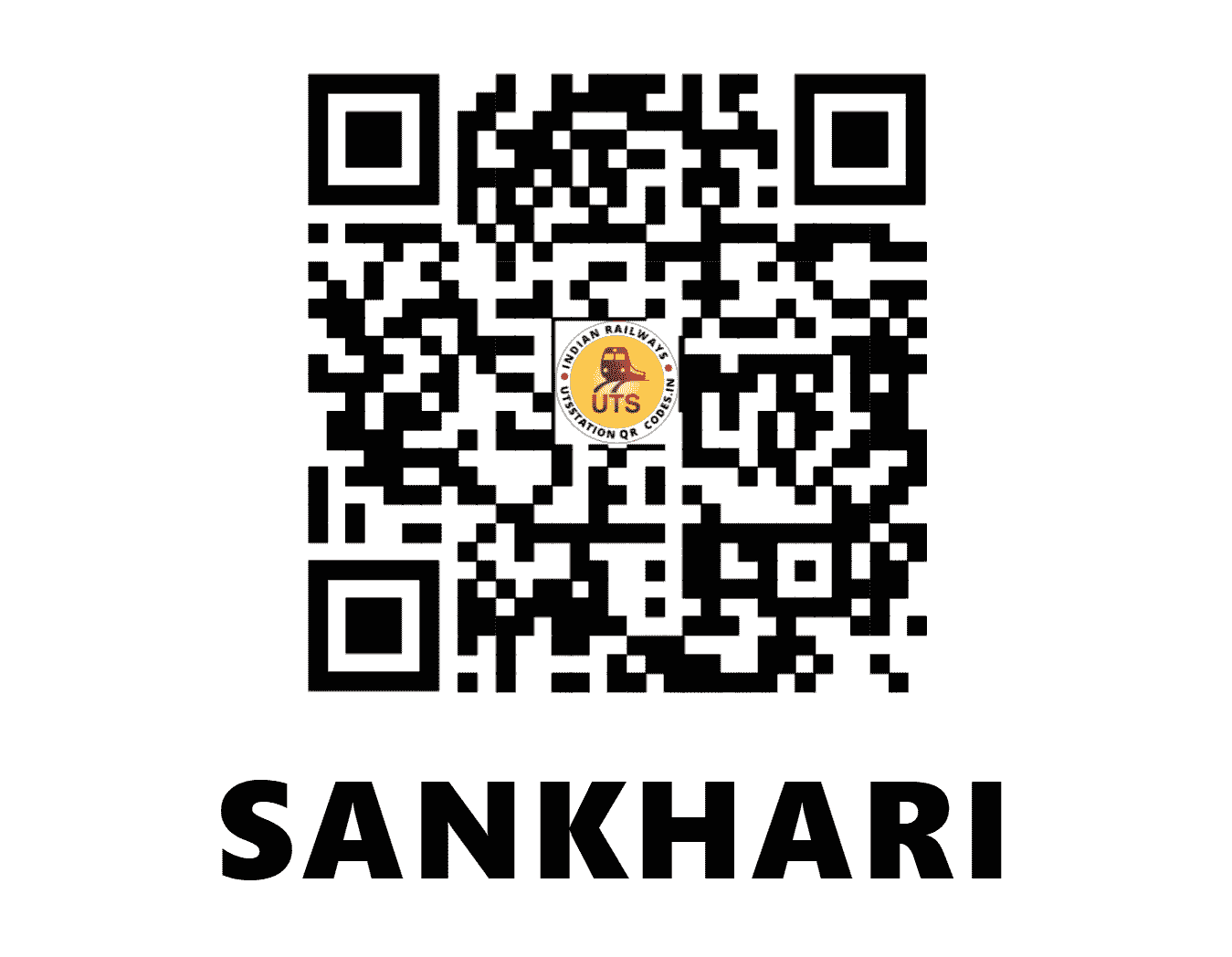 UTS QR Code for SANKHARI - SNHR (WR - GUJARAT)