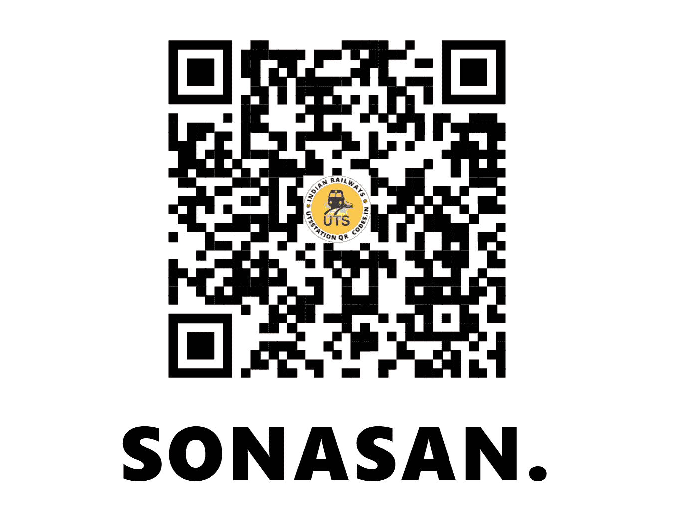 UTS QR Code for SONASAN. - SNSN (WR - GUJARAT)