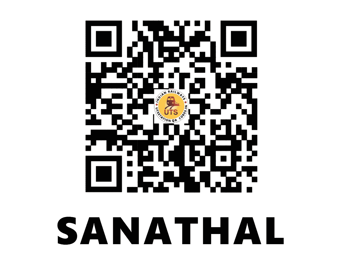 UTS QR Code for SANATHAL - SNTL (WR - GUJARAT)