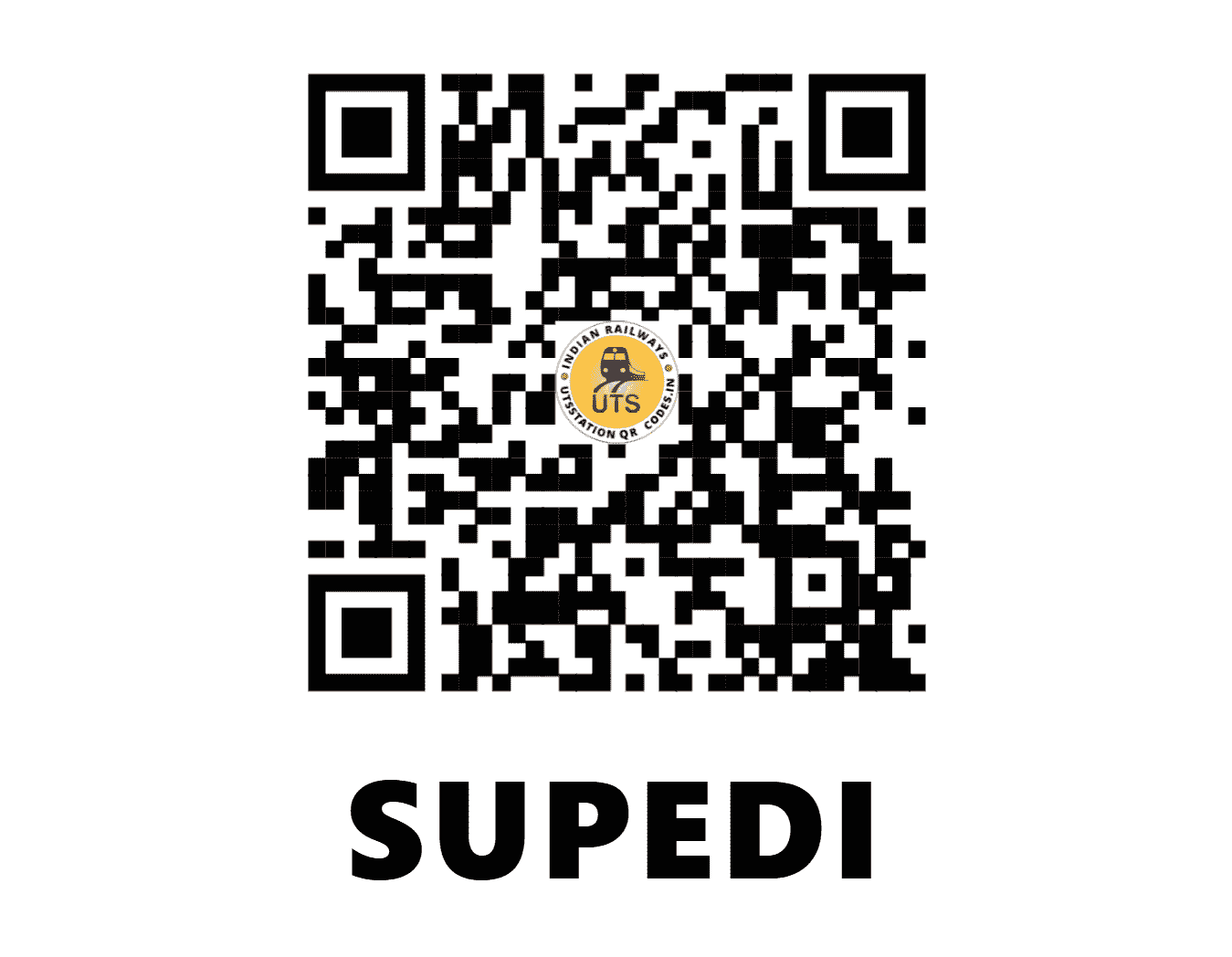 UTS QR Code for SUPEDI - SPD (WR - GUJARAT)