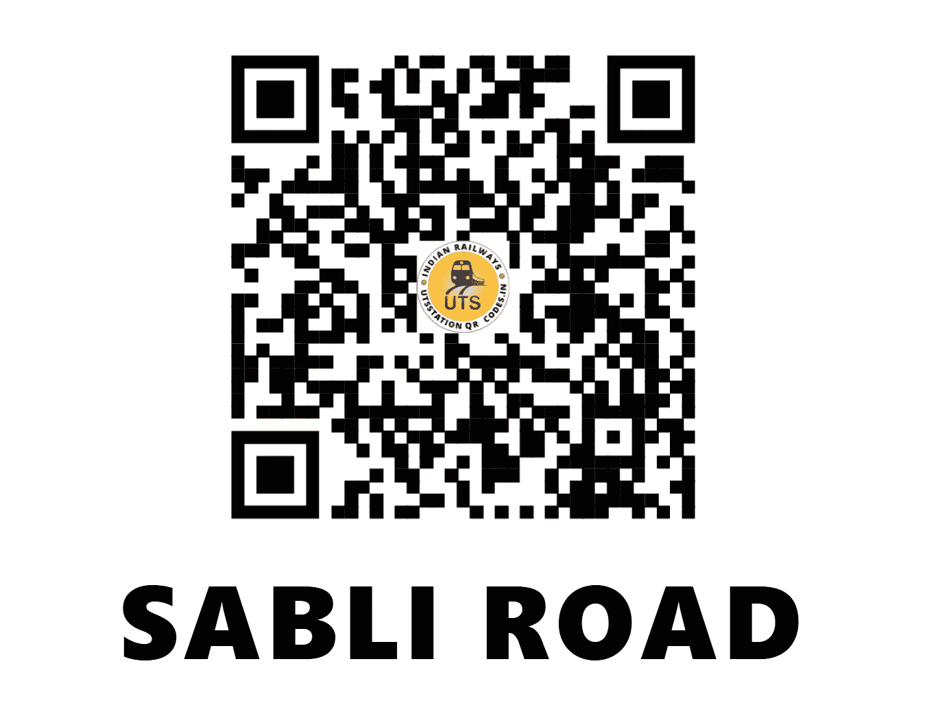 UTS QR Code for SABLI ROAD - SR (WR - GUJARAT)