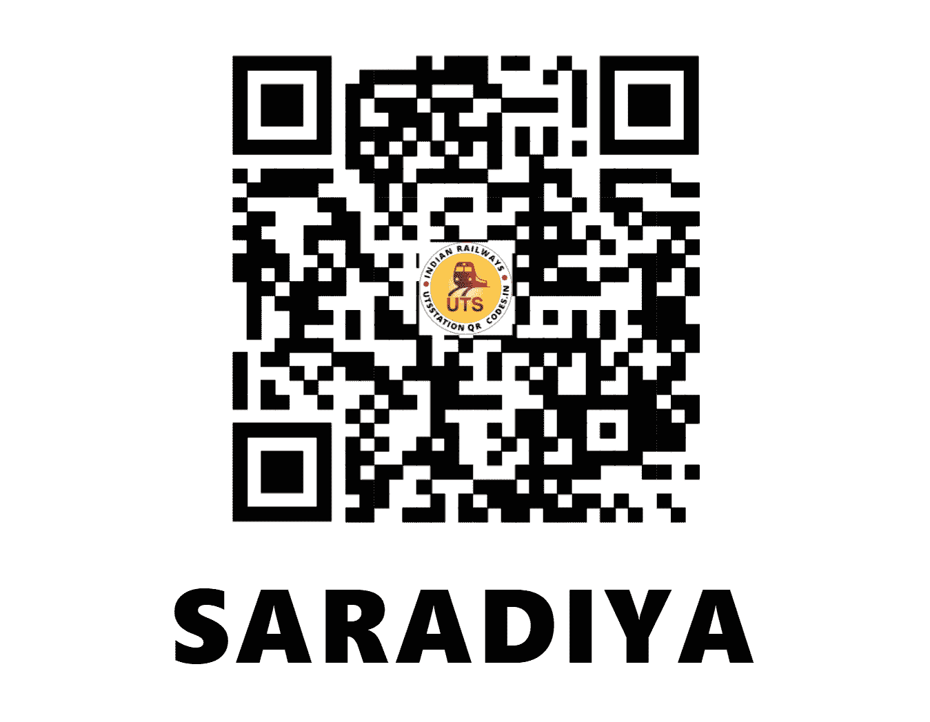 UTS QR Code for SARADIYA - SRDA (WR - GUJARAT)