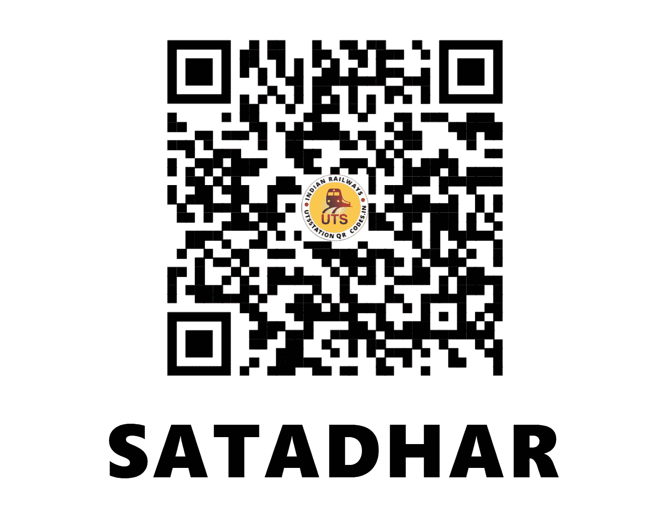 UTS QR Code for SATADHAR - STDR (WR - GUJARAT)