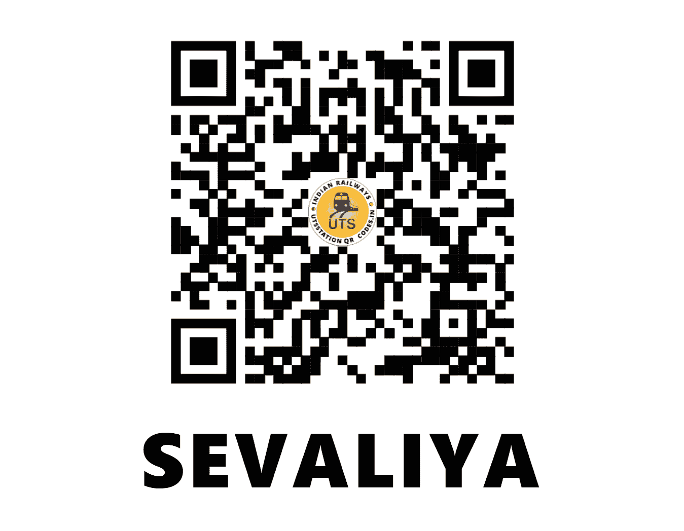 UTS QR Code for SEVALIYA - SVL (WR - GUJARAT)
