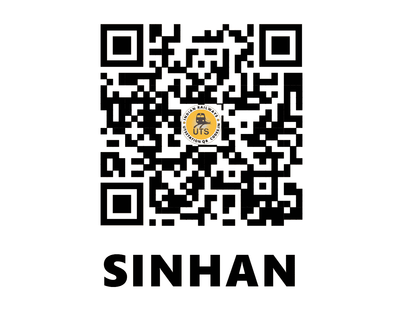 UTS QR Code for SINHAN - SYQ (WR - GUJARAT)