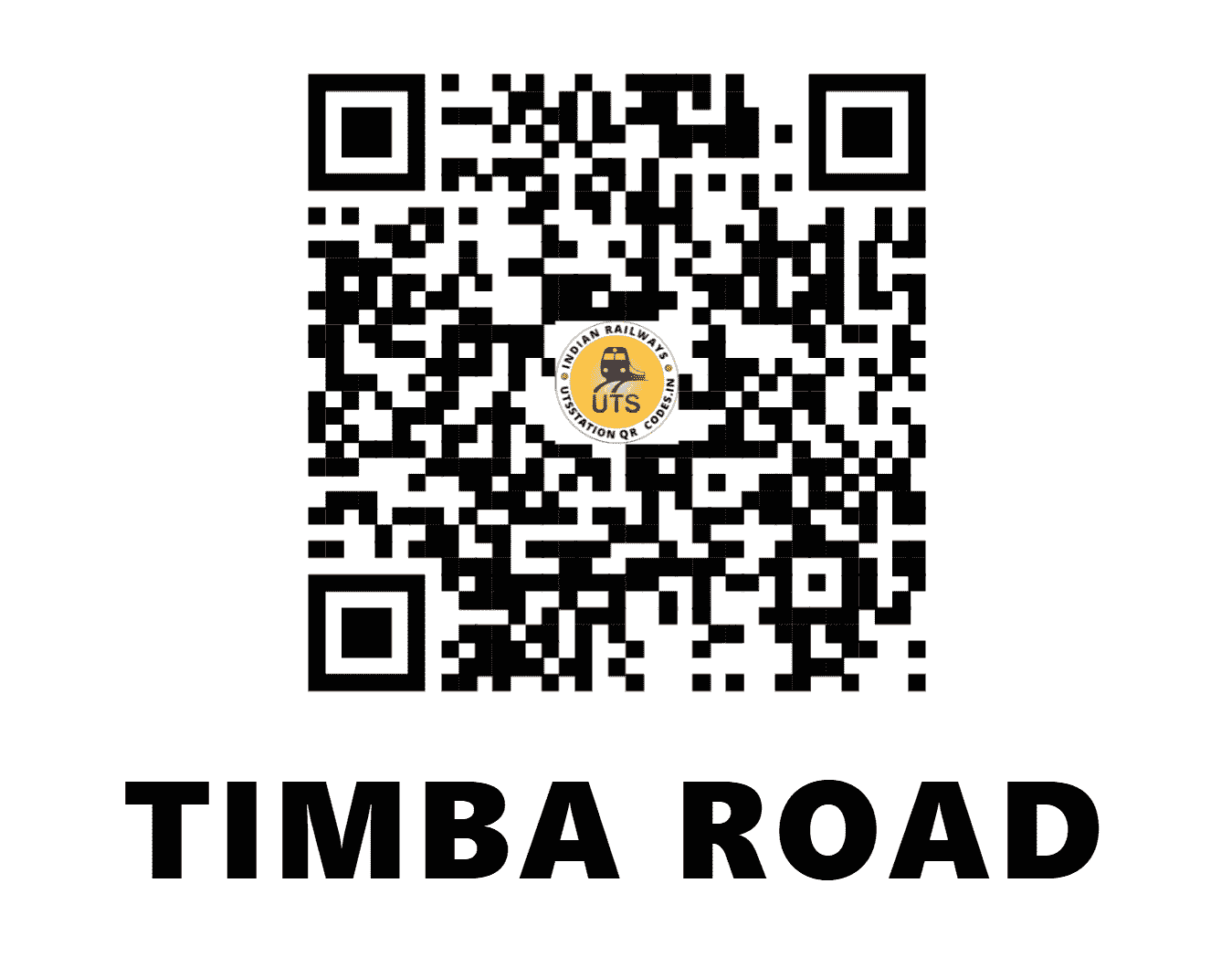 UTS QR Code for TIMBA ROAD - TBA (WR - GUJARAT)