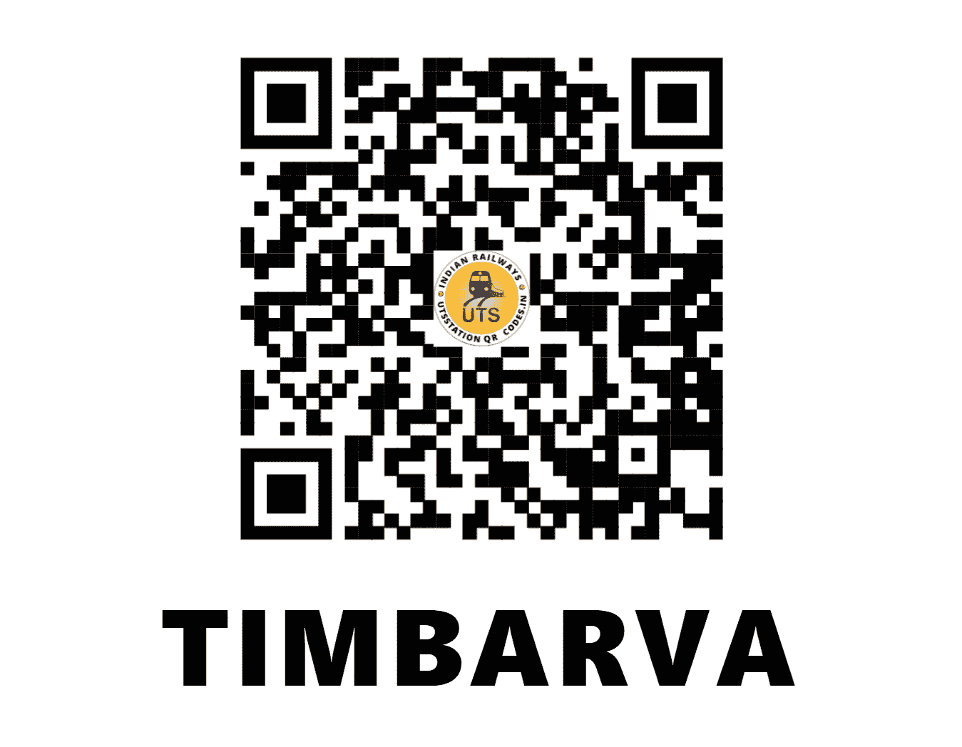 UTS QR Code for TIMBARVA - TBV (WR - GUJARAT)