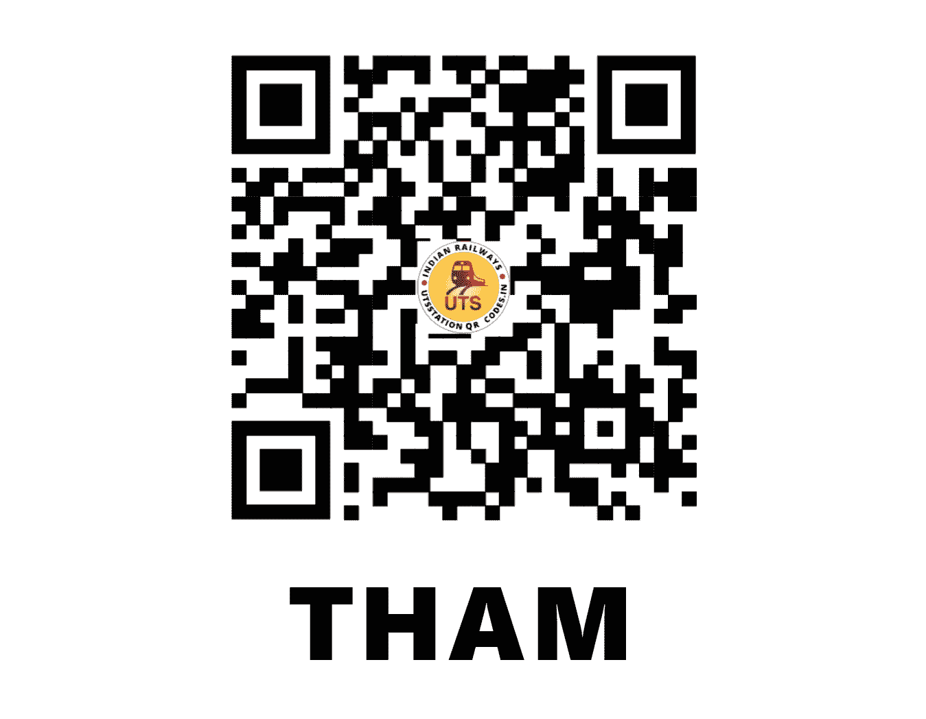 UTS QR Code for THAM - THMA (WR - GUJARAT)