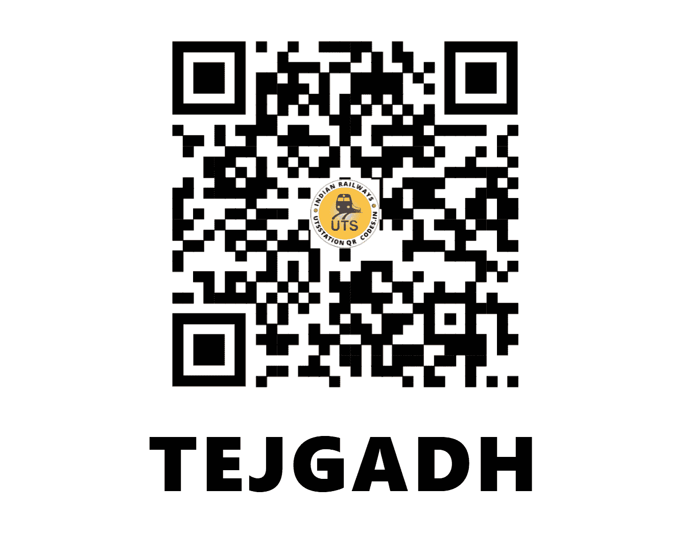 UTS QR Code for TEJGADH - TJH (WR - GUJARAT)