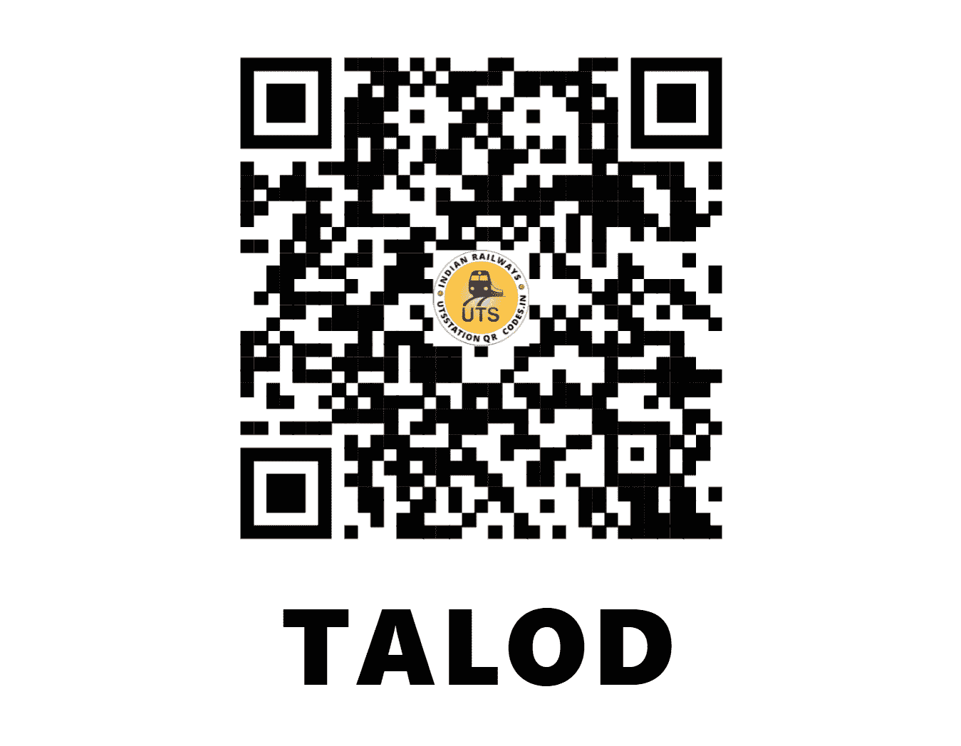 UTS QR Code for TALOD - TOD (WR - GUJARAT)