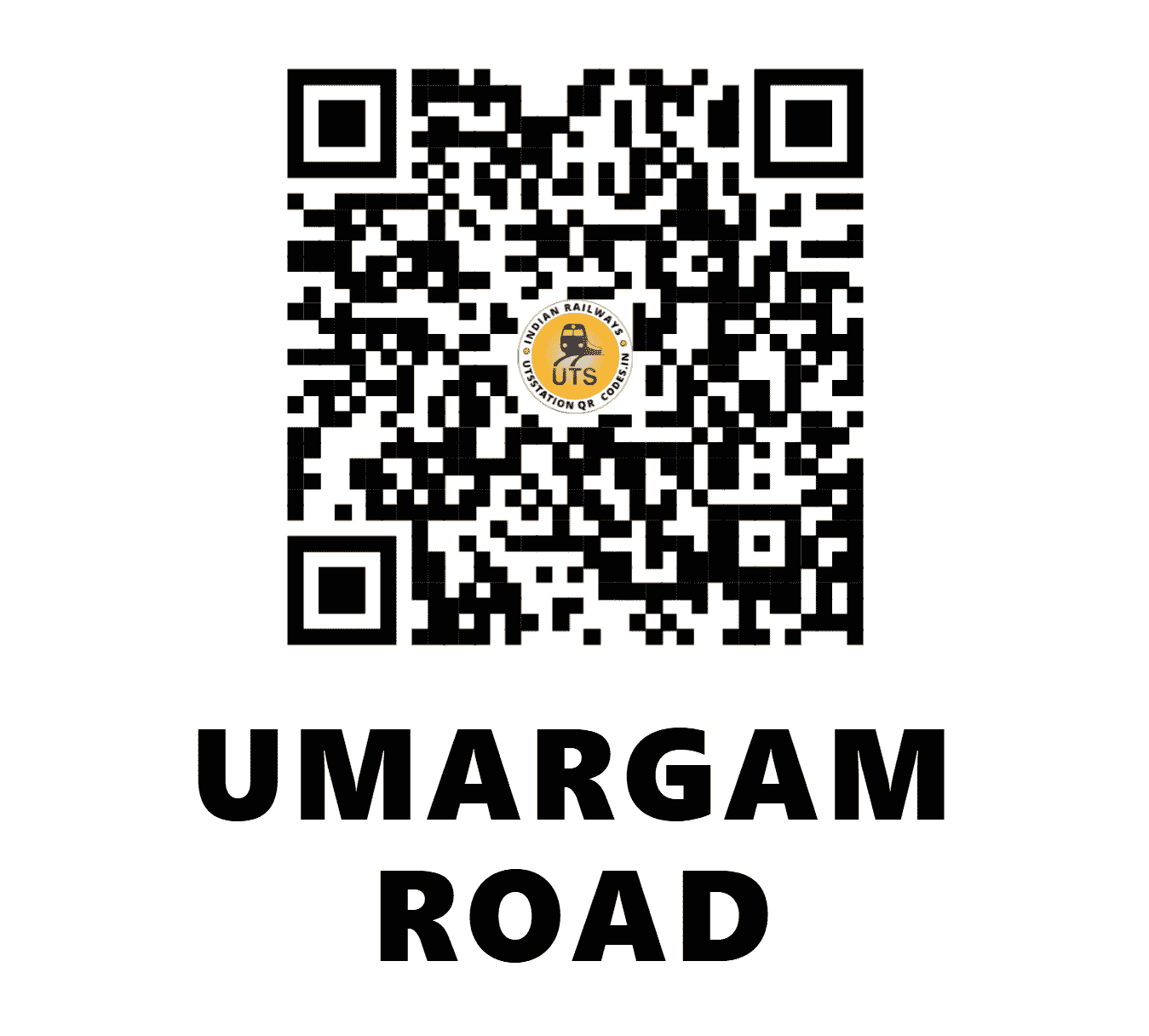 UTS QR Code for UMARGAM ROAD - UBR (WR - GUJARAT)